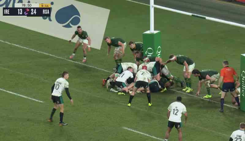 Rugby Matchup Between South Africa And Ireland